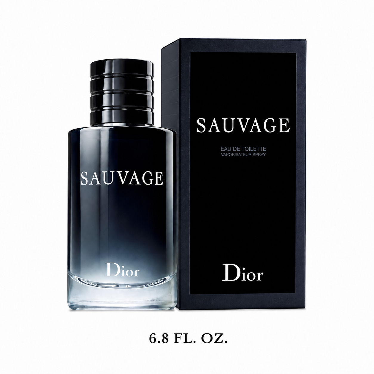 Dior Sauvage Eau de Toilette – Men's Fresh Spicy Fragrance with Bergamot, Pepper & Ambroxan — 6.8floz