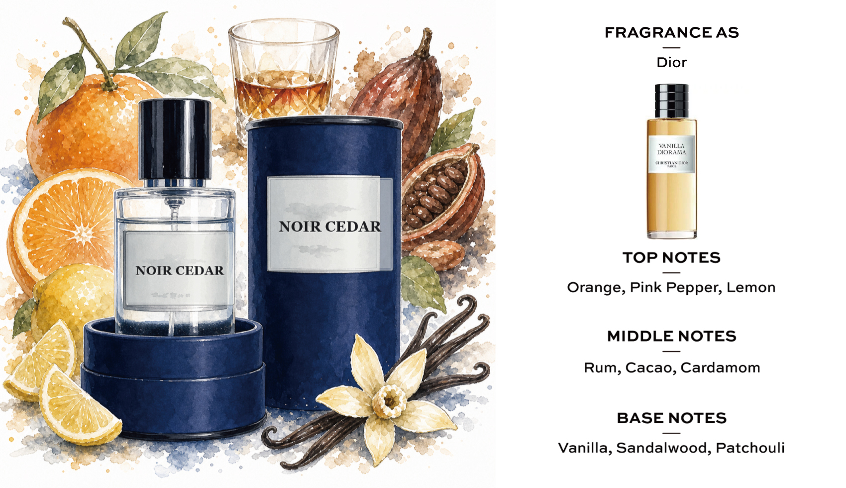Dear Body Noir Cedar Eau de Parfum for Men 1.7 fl oz — detail 1